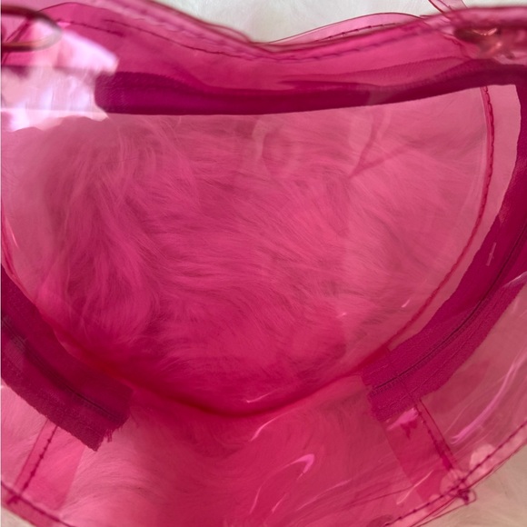 Pink Heart-Shaped Transparent Bag - Picture 3 of 6